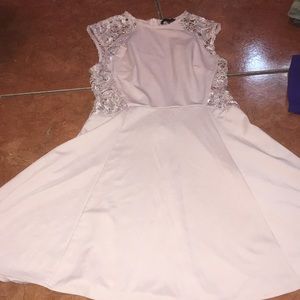 Pink lace dress